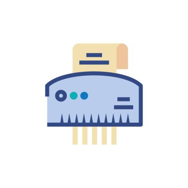 İzole ofis kağıdı ezici vektör tasarımı