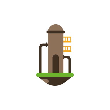 İzole edilmiş petrol tankı vektör tasarımı