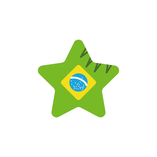 Garota isolata dalla progettazione vettoriale brasiliana — Vettoriale Stock