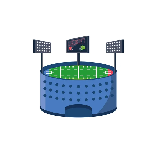 American football stadium vector design — 스톡 벡터