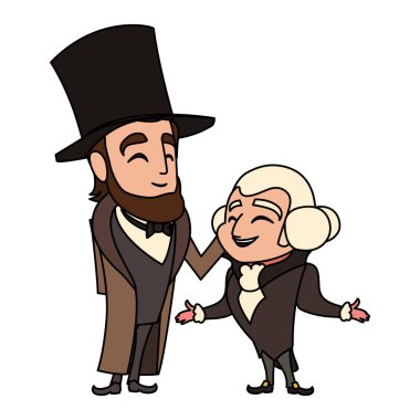 Başkan George Washington ve Abraham Lincoln 'un karikatürü, Başkanlık Günü