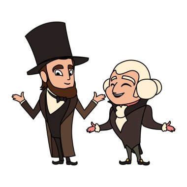 Başkan George Washington ve Abraham Lincoln 'un karikatürü, Başkanlık Günü