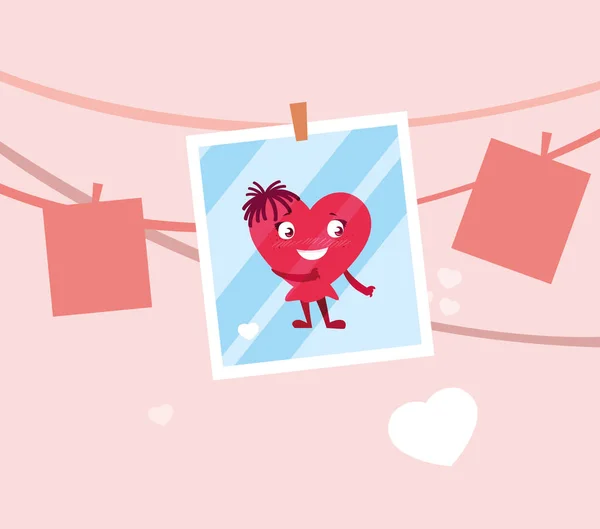 Червоне серце з руками, день валентинки картки — стоковий вектор