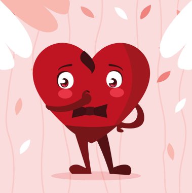 Kalp kırmızısı ellerle, kart sevgililer günü