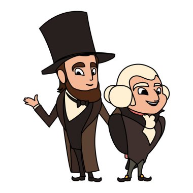 Başkan George Washington ve Abraham Lincoln 'un karikatürü, Başkanlık Günü
