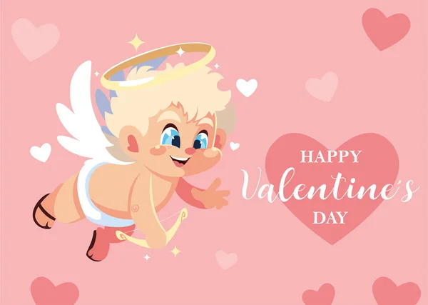 Přáníčko na Valentýna, sladký andílku — Stockový vektor