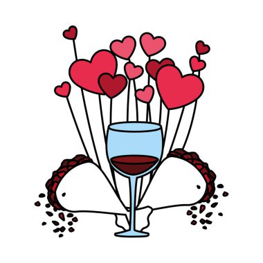 Bir dizi ikon Sevgililer Günü