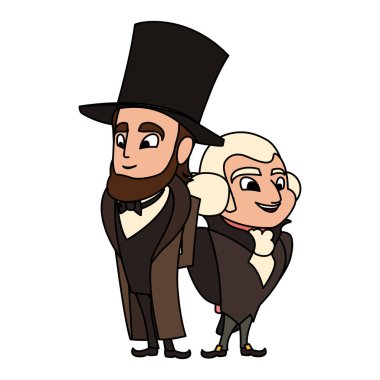 Başkan George Washington ve Abraham Lincoln 'un karikatürü, Başkanlık Günü