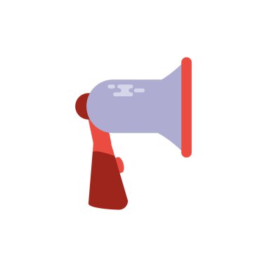 İzole edilmiş megafon ikon vektör tasarımı