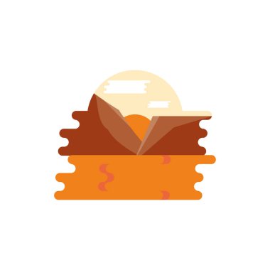 İzole edilmiş Avustralya peyzaj vektör tasarımı