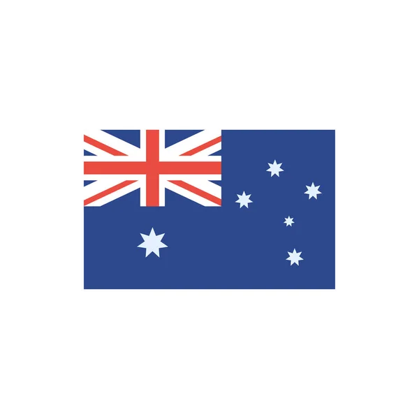 Diseño aislado del vector de bandera australiana — Archivo Imágenes Vectoriales