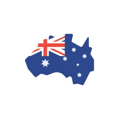 Isolated australian map vector design