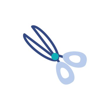 İzole edilmiş makas aracı vektör tasarımı