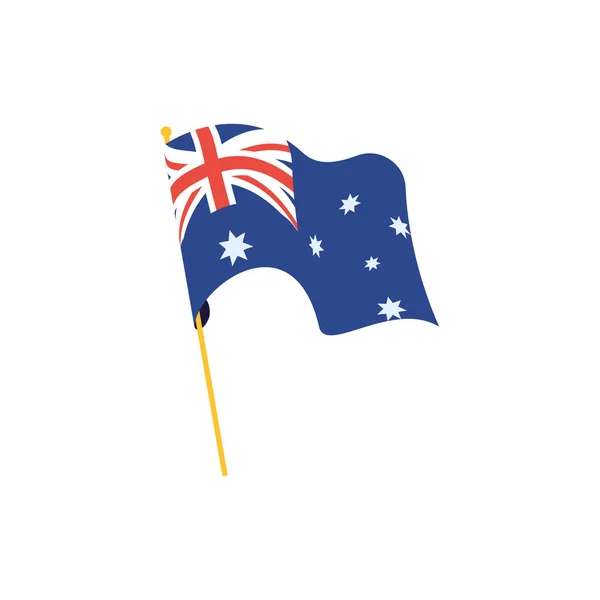 隔離されたオーストラリアの国旗ベクトルデザイン — ストックベクタ