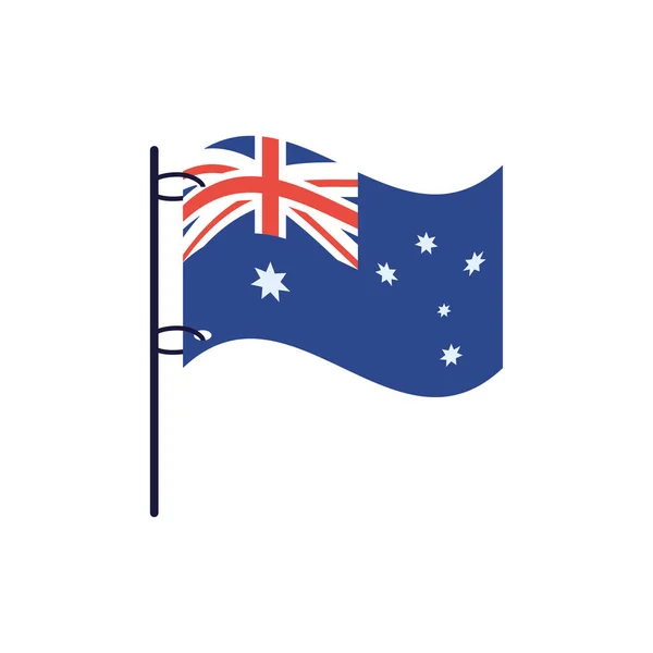 Isoliertes australisches Flaggenvektordesign — Stockvektor