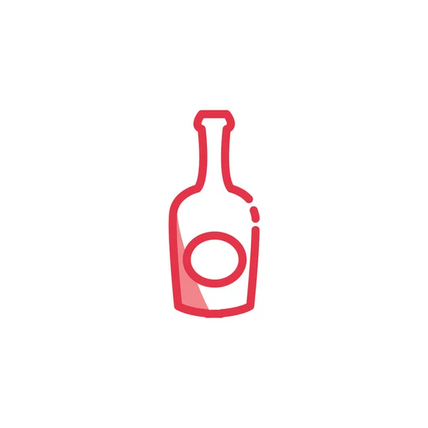 İzole edilmiş içki şişesi vektör tasarımı — Stok Vektör
