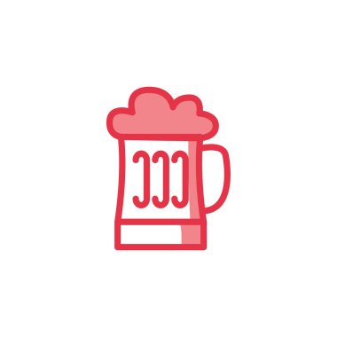 İzole edilmiş bira vektör tasarımı.