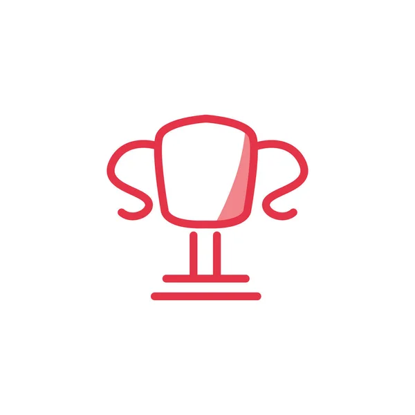 Isolated trophy icon vector design — Stock Vector