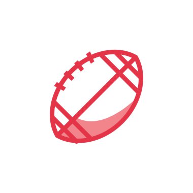 Amerikan futbol topu vektör tasarımı