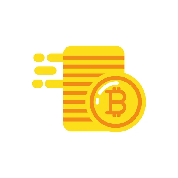 Geïsoleerde Bitcoins vector ontwerp — Stockvector