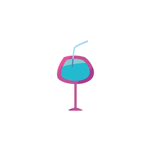 Conception de vecteur de cocktail d'alcool isolé — Image vectorielle
