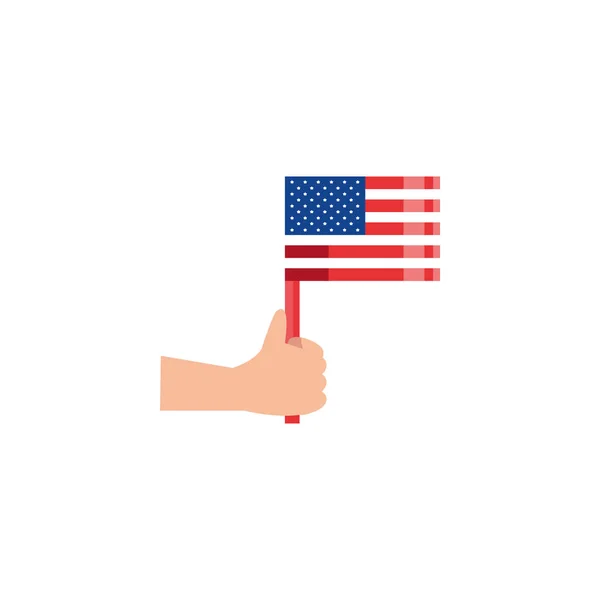 Изолированный вектор флага США — стоковый вектор