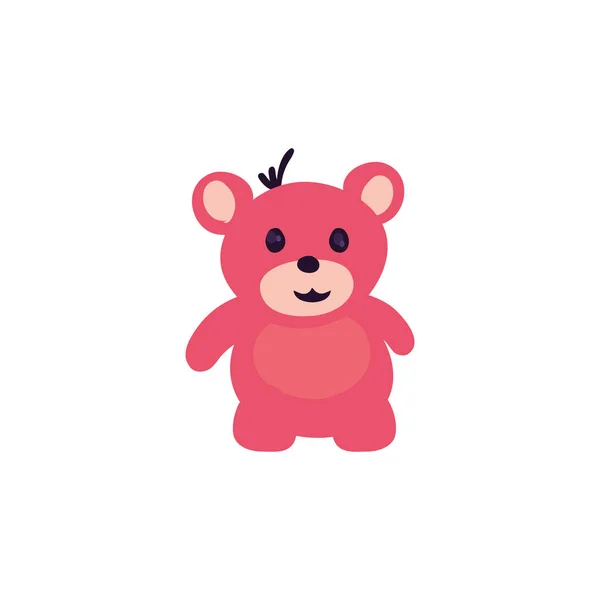 Carino orso disegno vettoriale cartone animato — Vettoriale Stock