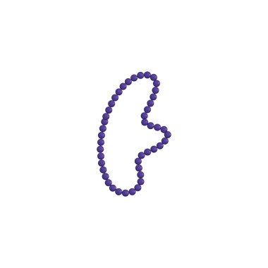 İzole kolye aksesuar tasarımı