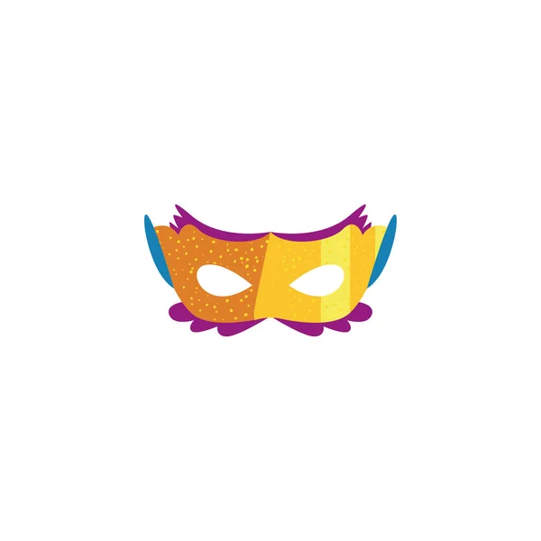 Design de vetor de máscara partido isolado — Vetor de Stock