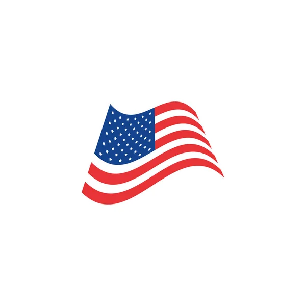 Isoliertes US-Flaggenvektordesign — Stockvektor