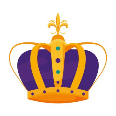 İzole kraliyet taç vektör tasarımı
