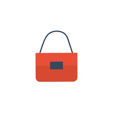 Beyaz arka plan üzerinde el çantası