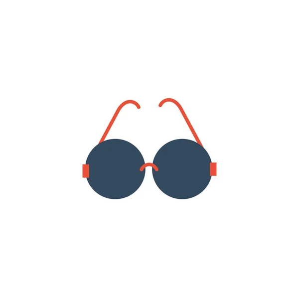 Niedliche Brille auf weißem Hintergrund — Stockvektor