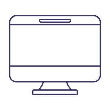 İzole edilmiş dijital bilgisayar vektör tasarımı