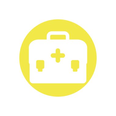 İlk yardım kiti, blok biçim simgesi