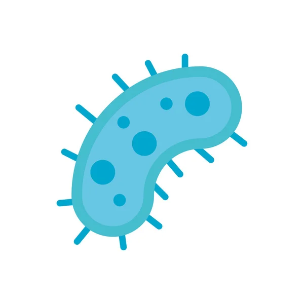 Ikona viru bakterií, ikona plochého stylu — Stockový vektor