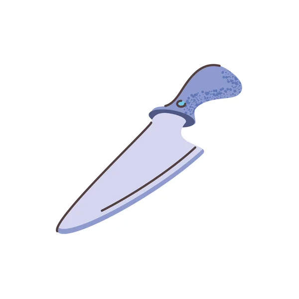 Ikona noża kuchennego, płaski styl — Wektor stockowy