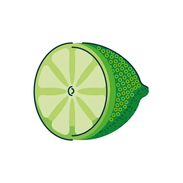 Lemon slice icon, flat style — Stock Vector