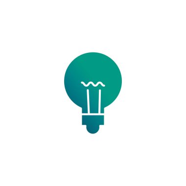 light bulb, gradient style icon