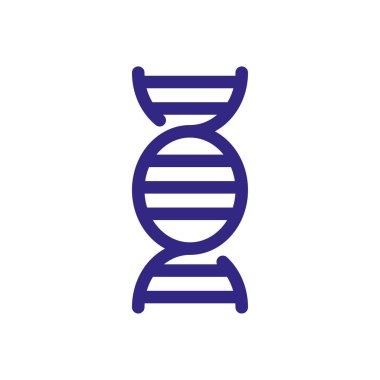 dna chain icon, thick line style
