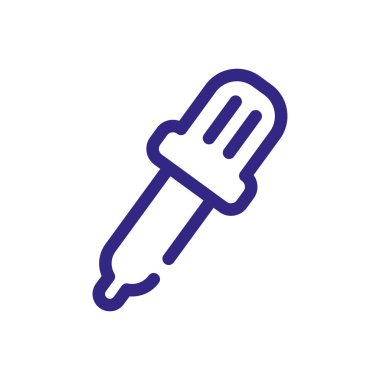 dropper icon, thick line style