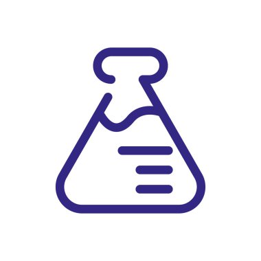 flask bottle, thick line style