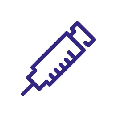 injection icon ,thick line style