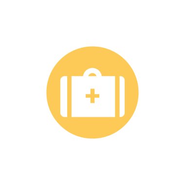 first aid kit medical, block and flat style icon