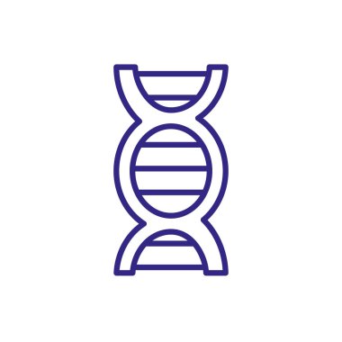 dna chain icon, line detail style