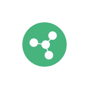 dna molecule , block and flat style icon