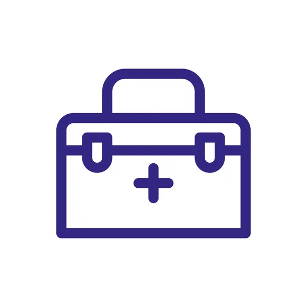 First aid kit icon, thick line style — Stockvektor