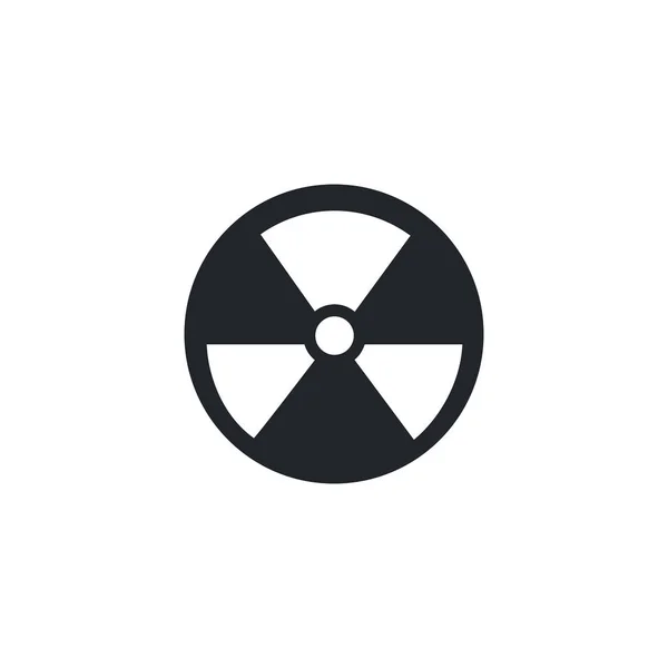 Radioactive contamination, silhouette style icon — Stock vektor