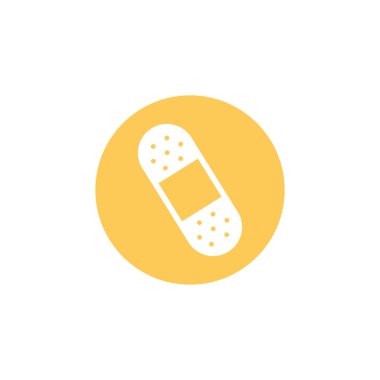cure bandage medical, block and flat style icon