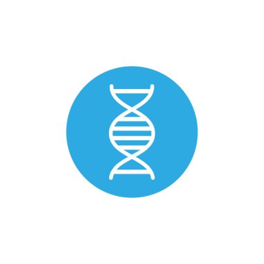 dna molecule , block and flat style icon